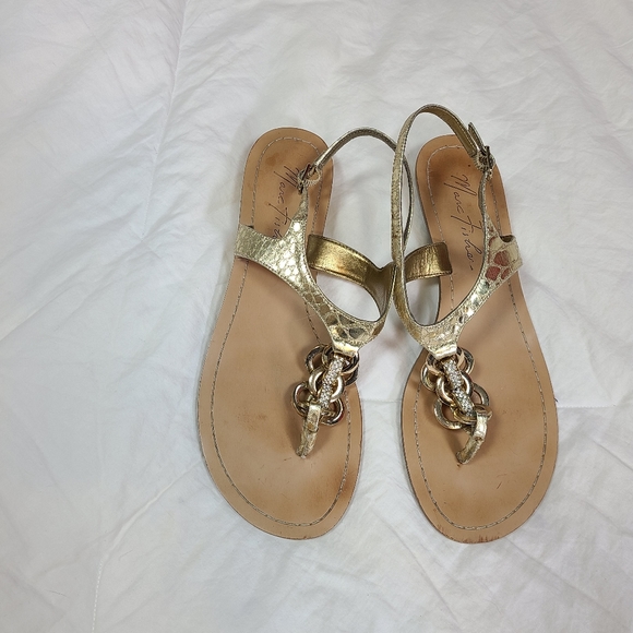 Marc Fisher | Gold Sandals - Picture 10 of 10